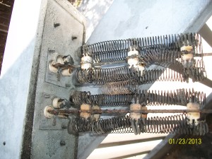 Broken electric heater elements